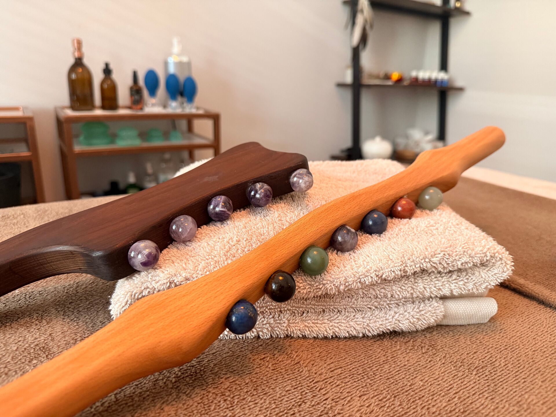 Massage tools en kristallen